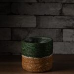 Handwoven basket pot small